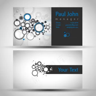 黑色名片免费下载