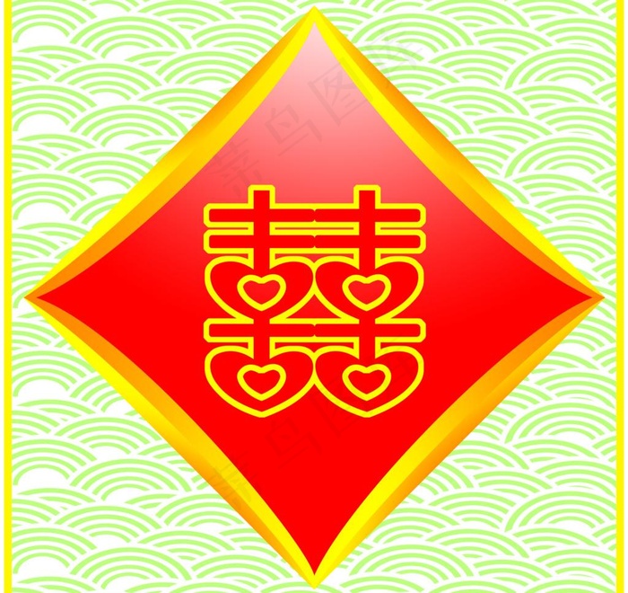 福字花图片psd模版下载