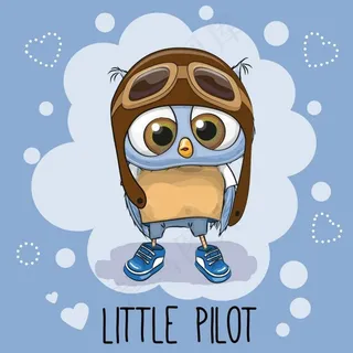 卡通猫头鹰漫画图片