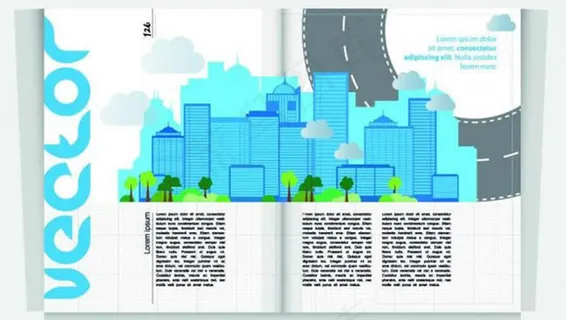 城市背景杂志封面