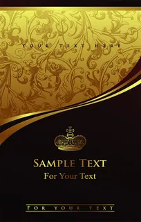 欧洲背景和皇冠图案矢量素材