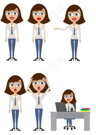 女性卡通形象