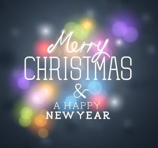 梦幻光斑圣诞节背景图片