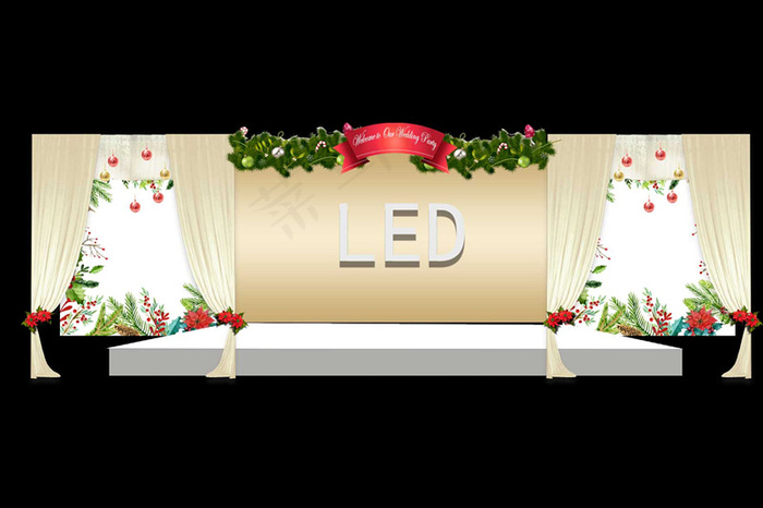 圣诞风婚礼设计效果图