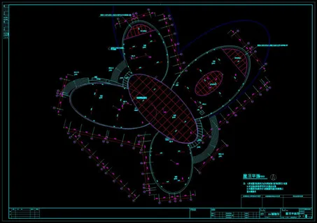 屋顶平面图cad图纸