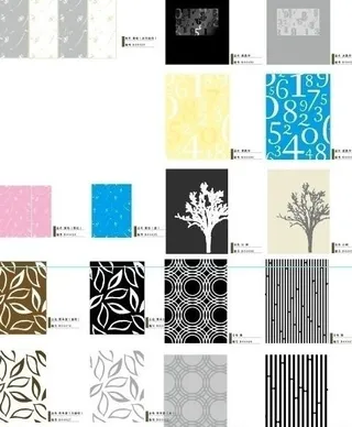 多款矢量移门图案