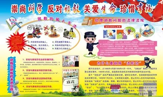 崇尚科学 反对*图片