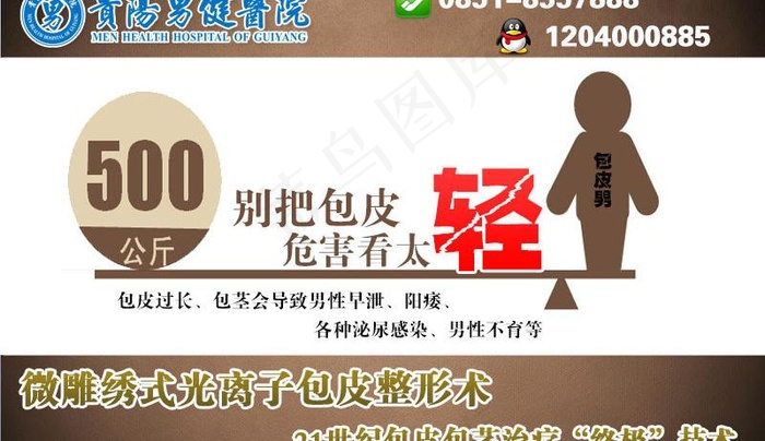 包皮的危害广告素材图图片