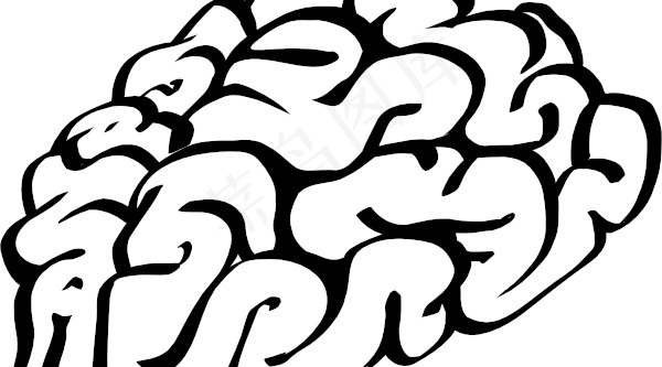 脑的轮廓剪贴画漫画