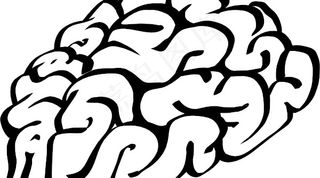 脑的轮廓剪贴画漫画