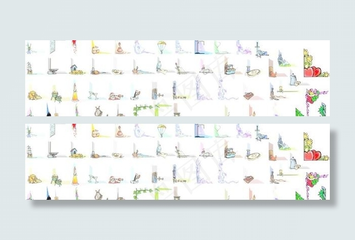 画框、角花矢量大全