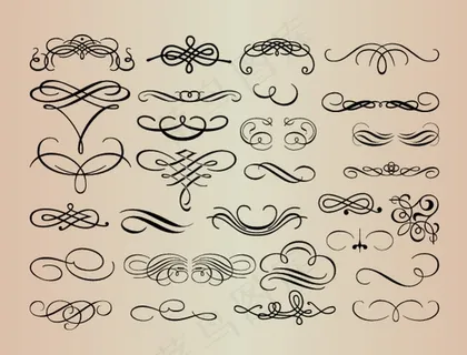 花纹装饰矢量图素材