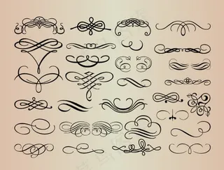 花纹装饰矢量图素材