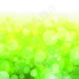 朦胧圆圈绿色背景矢量素材