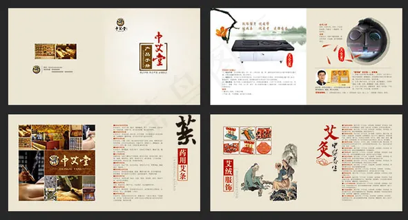 中艾堂宣传画册