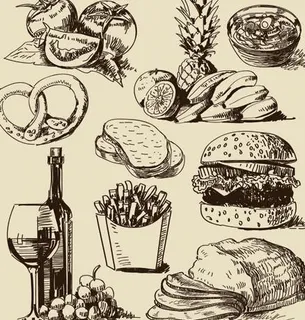 手绘食物图片 手绘食物图片