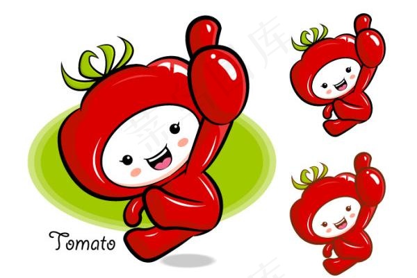爱漫画超级水果矢量8爱向量ai矢量模版下载