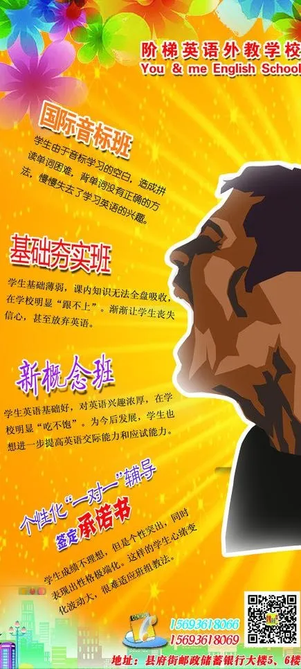 英语辅导班折页图片(1654X3437(DPI:300))psd模版下载