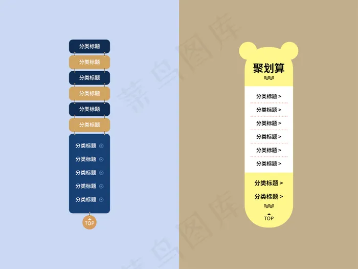 淘宝侧边栏悬浮窗导航分类psdpsd模版下载