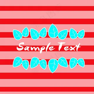 红色条纹卡片封面 高清条纹壁纸图片