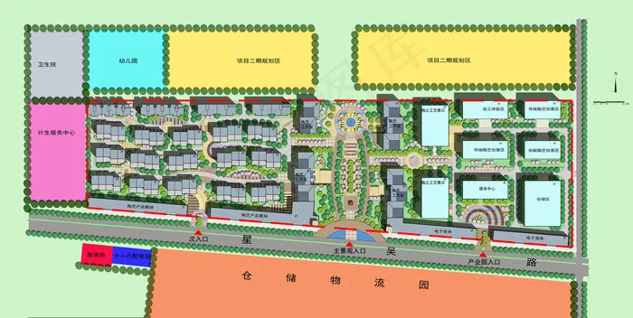 陶文化产业园总平面图图片