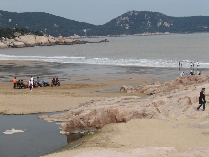 普陀山海滩狮子头图片