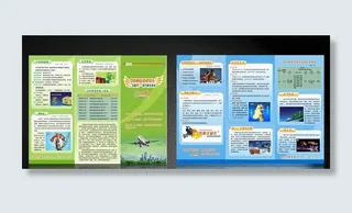 邮政宣传三折页图片