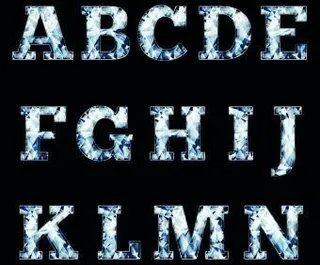 闪闪发光的钻石字母矢量03