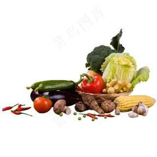 彩色创意蔬菜食物元素彩色创意蔬菜食物元素