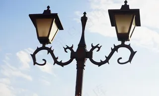 欧式古典路灯图片