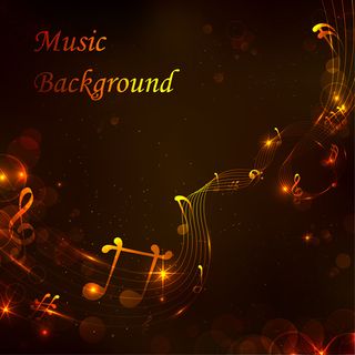华丽乐章音乐背景矢量素材