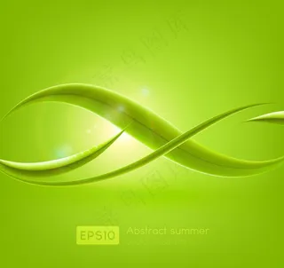 绿色叶子矢量图片