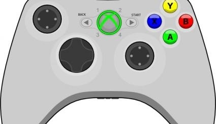 Xbox游戏手柄的剪辑艺术