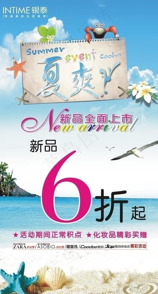 商场 夏季氛围活动图片cdr矢量模版下载