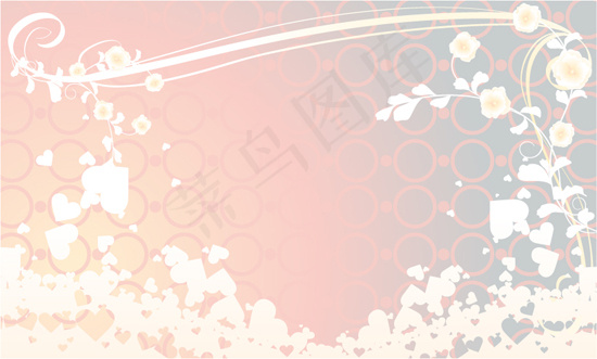 梦幻结婚背景eps,ai矢量模版下载