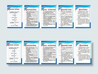 诊所制度展板设计