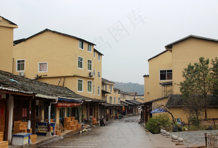乡村小街图片