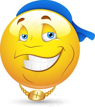 斯迈利矢量插画-嘻哈舞蹈艺术家的脸