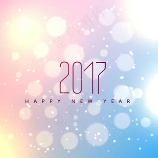 明亮气泡新年背景