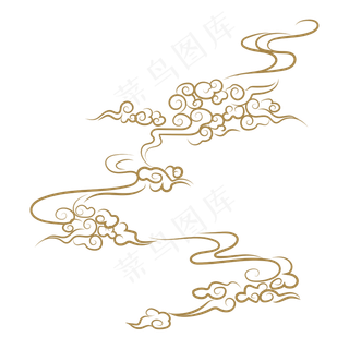 浮世绘云纹古典云纹,免抠元素