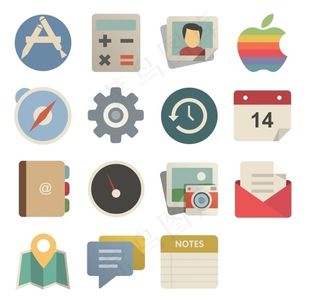 简约风格系统图标下载