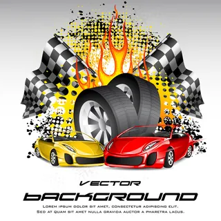矢量汽车轮胎背景
