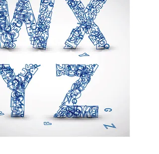 创意字母设计矢量素材01