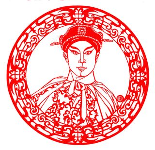 剪纸人物图片