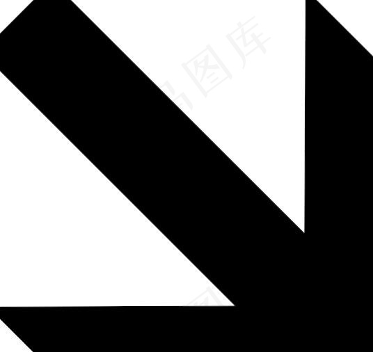 东南方向箭头剪贴画