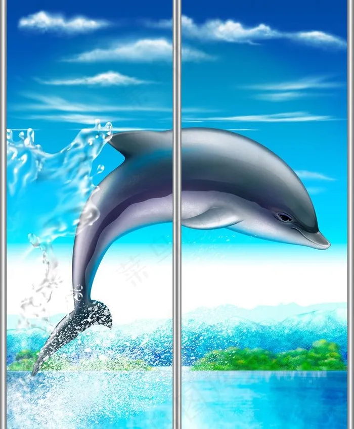 卡通移门图片(4134X5315(DPI:300))psd模版下载