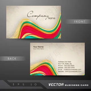 高档大气精致简洁名片设计模板