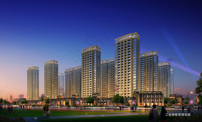 小区效果图图片