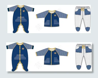 机器人爬衣 三件套