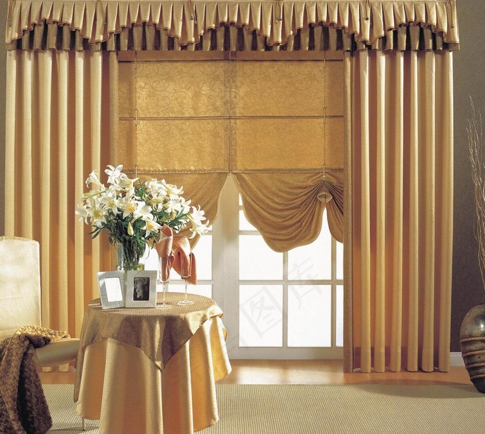 窗帘欧式图片